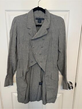 Ralph Lauren linen gingham jacket rare